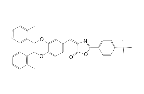 (4E)-4-{3,4-bis[(2-methylbenzyl)oxy]benzylidene}-2-(4-tert-butylphenyl)-1,3-oxazol-5(4H)-one