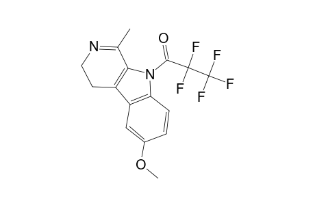 2,2,3,3,3-pentafluoro-1-(6-methoxy-1-methyl-3,4-dihydro-$b-carbolin-9-yl)propan-1-one