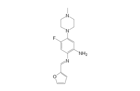 1,2-Benzenediamine, N1-(2-furylmethylene)-5-fluoro-4-(4-methylpiperazin-1-yl)-