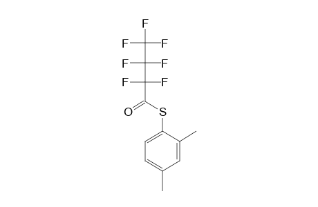 2,4-Dimethylbenzenethiol, S-heptafluorobutyryl-