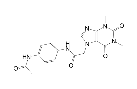 N-[4-(acetylamino)phenyl]-2-(1,3-dimethyl-2,6-dioxo-1,2,3,6-tetrahydro-7H-purin-7-yl)acetamide