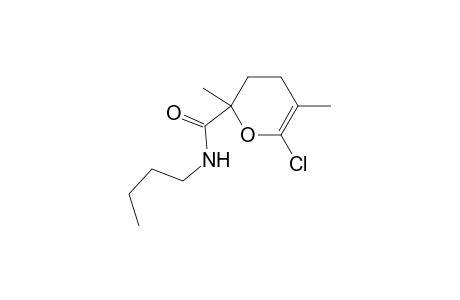 6-Chloro-3,4-dihydro-2,5-dimethyl-N-butyl-2H-pyran-2-carboxamide