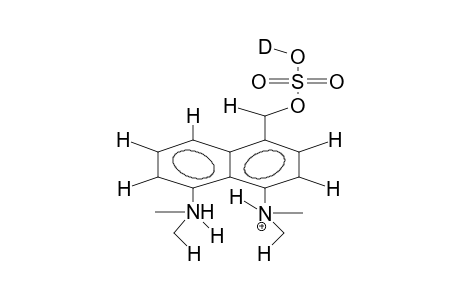 4-(DEUTEROSULPHOXYMETHYL)-1,8-BIS(DIMETHYLAMINO)NAPHTHALENE, PROTONATED