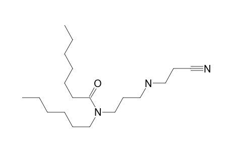 Heptanamide, N-[3-[(2-cyanoethyl)amino]propyl]-N-hexyl-