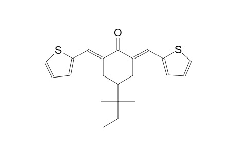 cyclohexanone, 4-(1,1-dimethylpropyl)-2,6-bis(2-thienylmethylene)-,(2E,6E)-