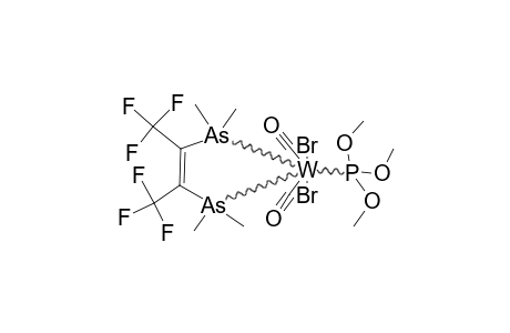 (CH3)2ASC(CF3)=C(CF3)AS(CH3)2-W(CO)2BR2P(OCH3)3