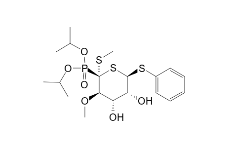 Diisopropyl (2' S / 2' R)-2-[2'-(methylsulfanyl)-6'-(phenylsulfanyl)-4',5'-dihydroxy-3'-methoxy-tetrahydro-thiapyranyl]-phosphonate