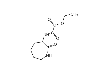 N-(hexahydro-2-oxo-1H-azeoin-3-yl)oxamic acid, ethyl ester