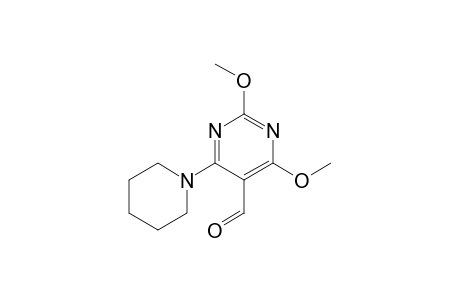 2,4-dimethoxy-6-piperidino-pyrimidine-5-carbaldehyde