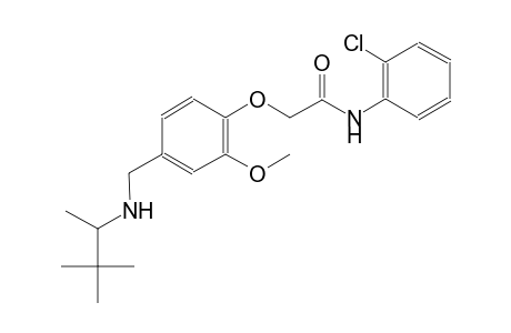 N-(2-chlorophenyl)-2-(2-methoxy-4-{[(1,2,2-trimethylpropyl)amino]methyl}phenoxy)acetamide