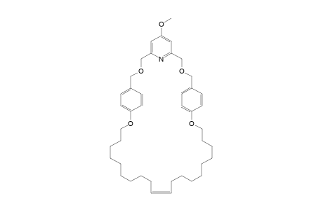 4(5)-Methoxy-3,7,10,31-tetraoxa-1,9(1,4)-dibenzena-5(2,6)-pyridinacyclohentriacontaphan-20-ene