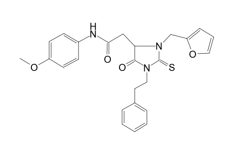 1H-Imidazole-4-acetamide, 3-(2-furanylmethyl)tetrahydro-N-(4-methoxyphenyl)-5-oxo-1-(2-phenylethyl)-2-thioxo-