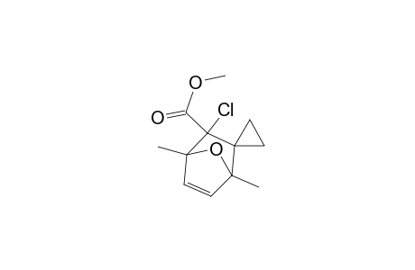 Methyl exo-3'-Chloro-1',4'-dimethylspiro{cyclopropane-1,2'-[7]oxabicyclo[2.2.1]hept-5-ene}-3'-carboxylate