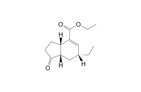 (3aS,6R,7aS)-6-ethyl-1-keto-2,3,3a,6,7,7a-hexahydroindene-4-carboxylic acid ethyl ester