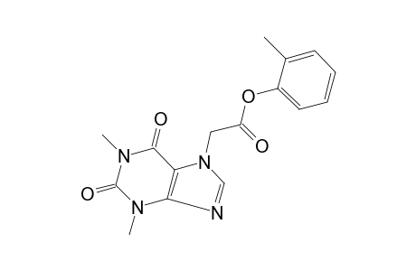 1,3-dimethyl-2,6-dioxo-1,2,3,6-tetrahydropurine-7-acetic acid, o-tolyl ester
