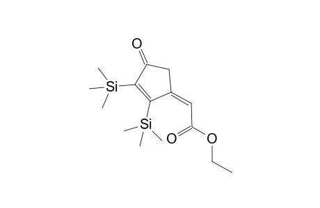 (Z)-2,3-Bis(trimethylsilyl)-4-(ethoxycarbonylmethylene)cyclopent-2-en-1-one