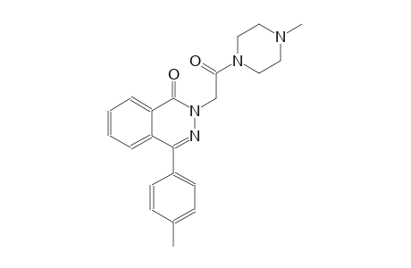 4-(4-methylphenyl)-2-[2-(4-methyl-1-piperazinyl)-2-oxoethyl]-1(2H)-phthalazinone