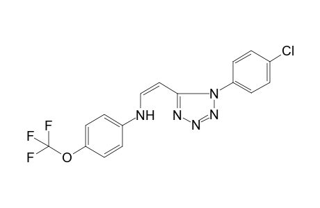 N-{2-[1-(4-chlorophenyl)-1H-tetraazol-5-yl]ethenyl}-4-(trifluoromethoxy)aniline