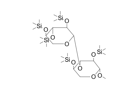 METHYL 3-O-(2',3',4'-TRI-O-TRIMETHYLSILYL-BETA-D-XYLOPYRANOSYL)-2,4-DI-O-TRIMETHYLSILYL-BETA-D-XYLOPYRANOSIDE