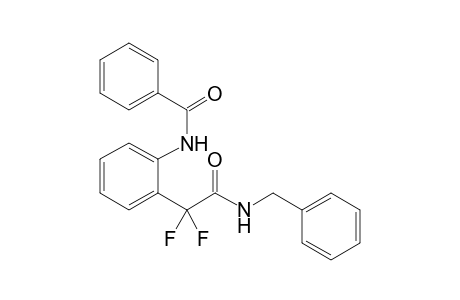 2-(2-BENZAMIDOPHENYL)-N-BENZYL-2,2-DIFLUOROACETAMIDE