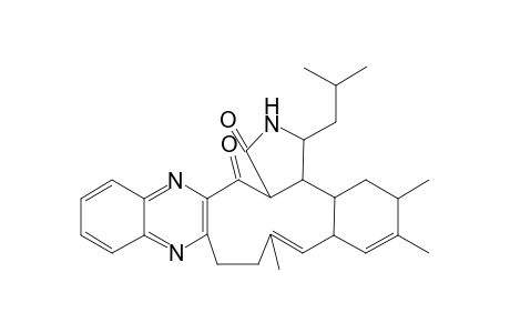 1H-Isoindolo[3'a,4':6,7]cycloundeca[1,2-b]quinoxaline-1,19(2H)-dione, 3,3a,4,6a,9,10,17,18-octahydro-4,5,8-trimethyl-3-(2-methylpropyl)-, [3S-(3.alpha.,3a.alpha.,4.beta.,6a.alpha.,19aR*)]-