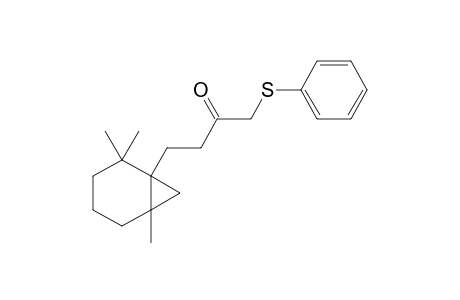 Bicyclo[4.1.0]heptane, 1-(3-oxo-4-phenylthiobutyl)-2,2,6-trimethyl-