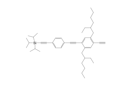 2-[4-[2-[2,5-bis(2-ethylhexyl)-4-ethynyl-phenyl]ethynyl]phenyl]ethynyl-triisopropyl-silane