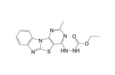 4-(1'-Ethoxycarbonylhydrazino)-2-methylpyrimidino-[4',5':4,5]thiazolo[3,2-a]benzimidazole