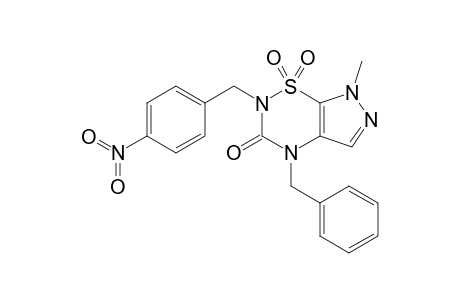 2-(PARA-NITROBENZYL)-4-BENZYL-7-METHYL-1,1,3-TRIOXO-2H,4H-PYRAZOLO-[4,5-E]-[1,2,4]-THIADIAZINE