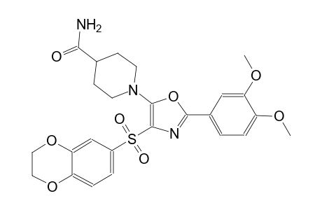 4-piperidinecarboxamide, 1-[4-[(2,3-dihydro-1,4-benzodioxin-6-yl)sulfonyl]-2-(3,4-dimethoxyphenyl)-5-oxazolyl]-