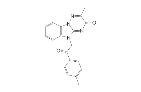 [1,2,4]triazino[2,3-a]benzimidazol-3(5H)-one, 2-methyl-5-[2-(4-methylphenyl)-2-oxoethyl]-