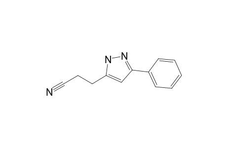 3-(3-phenyl-1H-pyrazol-5-yl)propanenitrile