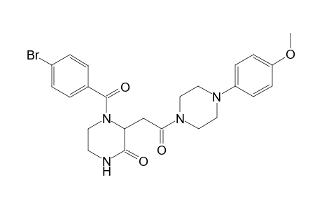 2-Piperazinone, 4-(4-bromobenzoyl)-3-[2-[4-(4-methoxyphenyl)-1-piperazinyl]-2-oxoethyl]-