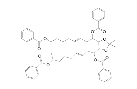 2,9,12,19-Tetrakis(benzoyloxy)-10,11-o-isopropylidene-icosa-6,11-diene-10,11-diol