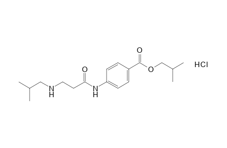 p-(3-isobutylaminopropionamido)benzoic acid, isobutyl ester, hydrochloride