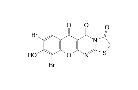 8,10-Dibromo-9-hydroxy-chromeno[2,3-d][1,3]thiazolo[3,2-a]pyrimidine-3,5,6(2H)-trione