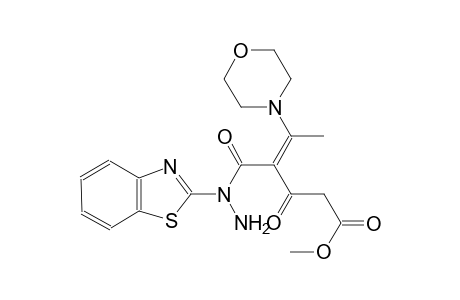 methyl (4Z)-4-{[1-(1,3-benzothiazol-2-yl)hydrazino]carbonyl}-5-(4-morpholinyl)-3-oxo-4-hexenoate