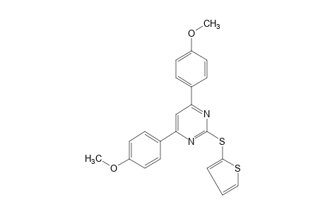 4,6-bis(p-methoxyphenyl)-2-[(2-thienyl)thio]pyrimidine