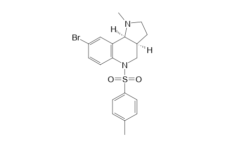 (3aS,9bS)-8-bromanyl-1-methyl-5-(4-methylphenyl)sulfonyl-3,3a,4,9b-tetrahydro-2H-pyrrolo[3,2-c]quinoline