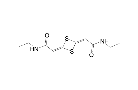 Acetamide, 2,2'-(1,3-dithietane-2,4-diylidene)bis(N-ethyl-