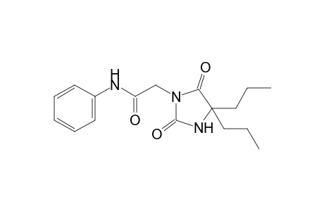 2,5-dioxo-4,4-dipropyl-1-imidazolidineacetanilide