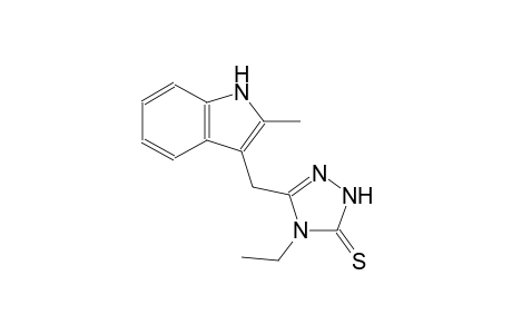4-ethyl-5-[(2-methyl-1H-indol-3-yl)methyl]-2,4-dihydro-3H-1,2,4-triazole-3-thione