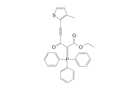 ETHYL-5-(3-METHYL-2-THIENYL)-3-OXO-2-TRIPHENYLPHOSPHORANYLIDENE-PENT-4-YNOATE