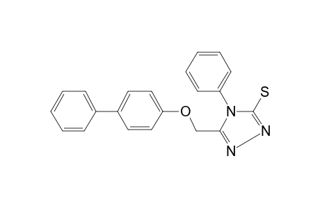 s-Triazole-2-thiol, 5-(4-biphenylyloxymethyl)-1-phenyl-