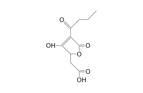 (+/-) -4-butyryl-2,5-dihydro-3-hydroxy-5-oxo-2-furanacetic acid