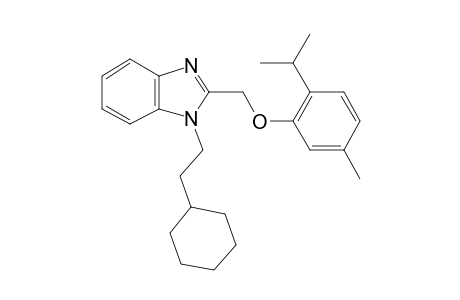 1-(2-Cyclohexylethyl)-2-[(2-isopropyl-5-methyl-phenoxy)methyl]benzimidazole