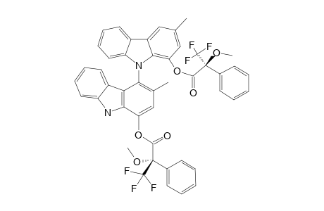 #(M)-14;1-[(2''S)-METHOXY-(TRIFLUOROMETHYL)-PHENYLACETOXY]-4-[1'-[(2'''S)-METHOXY-(TRIFLUOROMETHYL)-PHENYLACETOXY]-3'-METHYL-9'H-CARBAZOL-9'-YL]-3-METHYL-9H-CARB