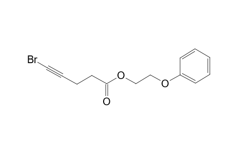 4-Pentynoic acid, 5-bromo-, 2-phenoxyethyl ester
