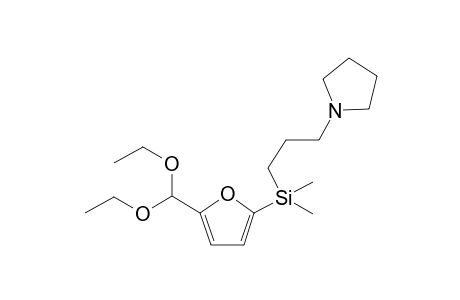 5-[DIMETHYL-(3-PYRROLIDYLPROPYL)-SILYL]-FURFURAL_DIACETAL