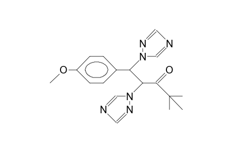1-(4-Methoxy-phenyl)-4,4-dimethyl-1,2-bis(1,2,4-triazolyl-1)-3-pentanone